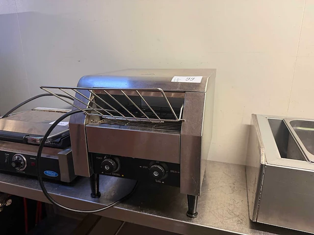 Ggm gastro - dtkb200 - professionele doorloopbroodrooster - afbeelding 1 van  6