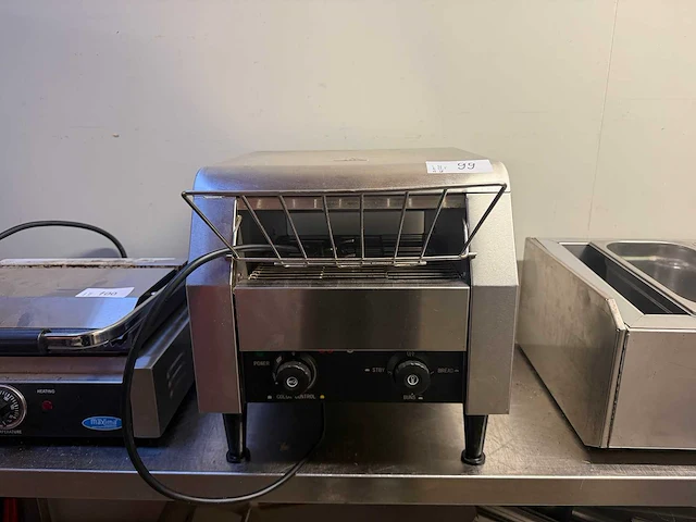 Ggm gastro - dtkb200 - professionele doorloopbroodrooster - afbeelding 2 van  6