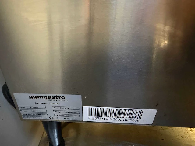 Ggm gastro - dtkb200 - professionele doorloopbroodrooster - afbeelding 4 van  6