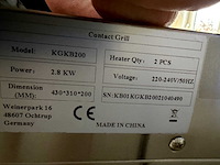 Ggm gastro - kgkb 200 - contactgrill - afbeelding 4 van  4