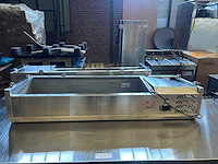 Ggm gastro - rvs gekoelde opzetvitrine / koelbuffet