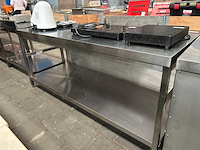Ggm gastro - rvs werktafel met onderblad