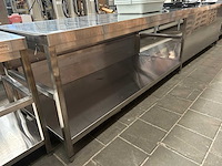 Ggm gastro - rvs werktafel met onderblad - afbeelding 1 van  5
