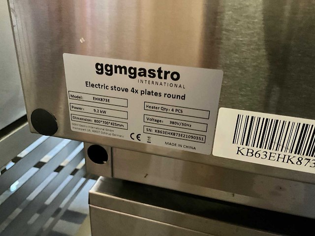 Ggm gastro ehk873e 4-zone kooktafel - afbeelding 3 van  3