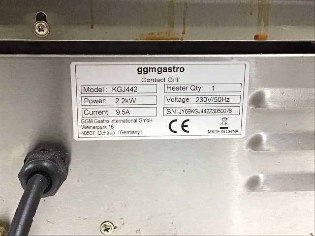 Ggm gastro kgj442 grillplaat - afbeelding 2 van  2