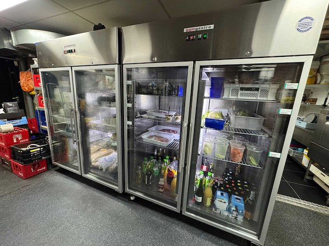 Ggm gastro ks1400g 2x + ts1400g 2 koelkasten & 1 vriezer (3x) - afbeelding 1 van  17