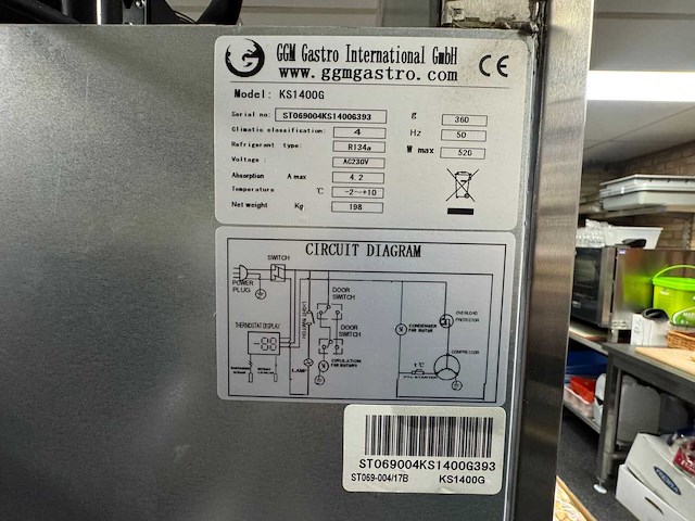 Ggm gastro ks1400g 2x + ts1400g 2 koelkasten & 1 vriezer (3x) - afbeelding 14 van  17