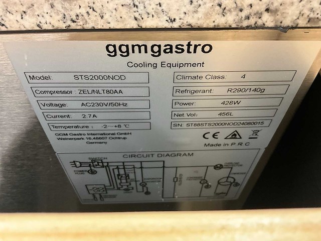 Ggm gastro sts2000nod koelwerkbank - afbeelding 9 van  9