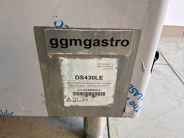 Ggmgastro ds430le doorschuifvaatwasser - afbeelding 2 van  3