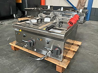 Ggmgastro efb663h-10+10 dubbele friteuse