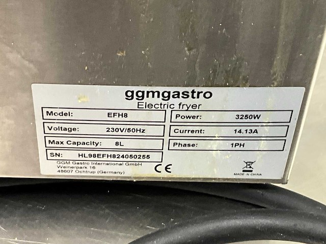 Ggmgastro efh8 friteuse - afbeelding 6 van  6