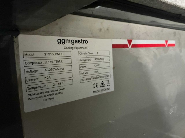Ggmgastro sts1500nod koelvitrine - afbeelding 1 van  8