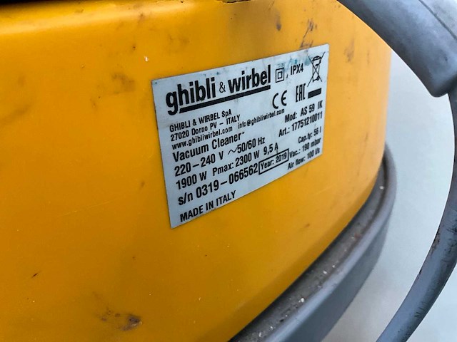 Ghibli as 59 ik industriële stofzuiger - afbeelding 5 van  5
