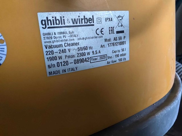Ghibli&wibel industriële stofzuiger - afbeelding 5 van  5