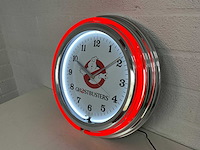 Ghostbuster neon klok - afbeelding 1 van  2