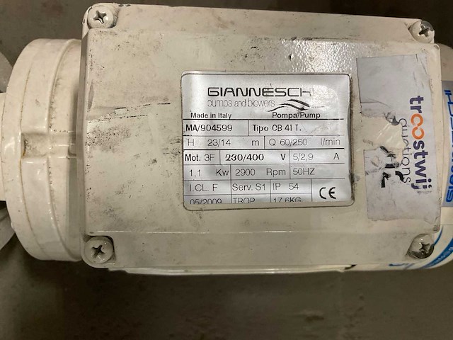 Gianneschi cb 41 t centrifugaalpomp - afbeelding 4 van  4