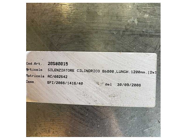Gianneschi dometic condaria filter silencer 1200 x 800 - 20s80015 - afbeelding 7 van  7