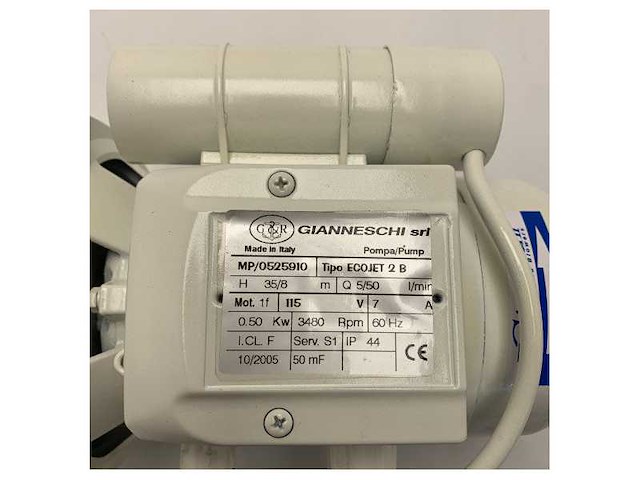 Gianneschi ecojet 2b self priming fresh water pump 110v - afbeelding 5 van  7