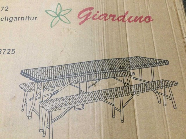 Giardino - biertafel met banken - afbeelding 5 van  8