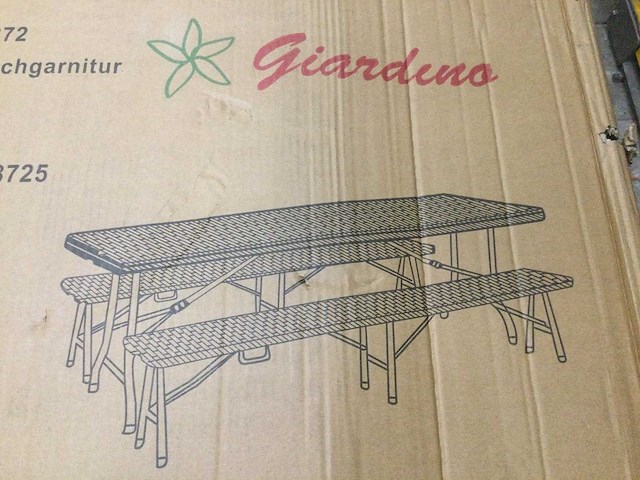 Giardino - biertafel met banken - afbeelding 5 van  8