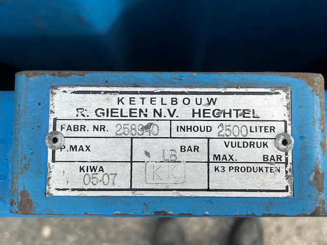 Gielen n.v. ketelbouw olie opvangtank met opvangbak - afbeelding 3 van  12