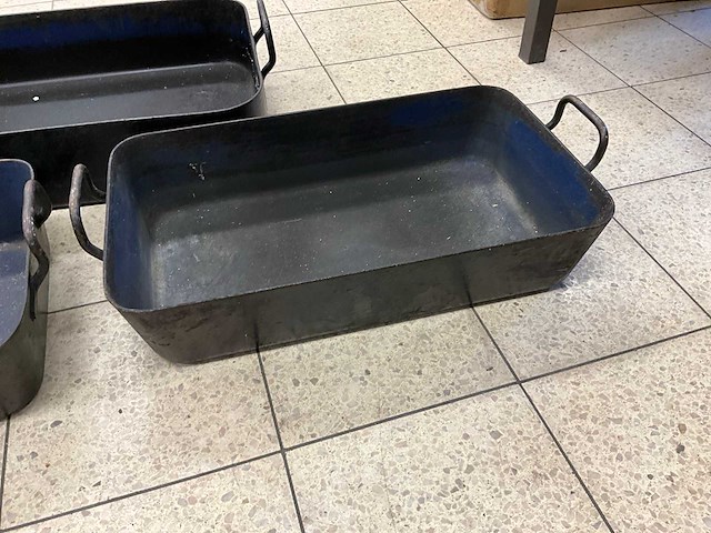 Gietijzeren braadsledes (3x) - afbeelding 4 van  6