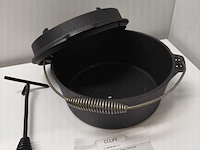 Gietijzeren pan doorsnede 25 cm, zwart - afbeelding 2 van  4