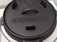 Gietijzeren pan doorsnede 25 cm, zwart - afbeelding 3 van  4