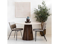 Giga meubel - eettafel rond marmer ø150cm - faiza - afbeelding 2 van  6