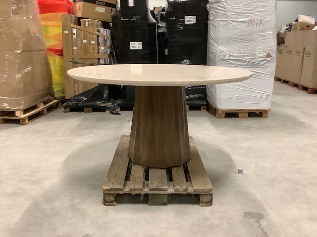 Giga meubel - eettafel rond marmer ø150cm - faiza - afbeelding 3 van  6