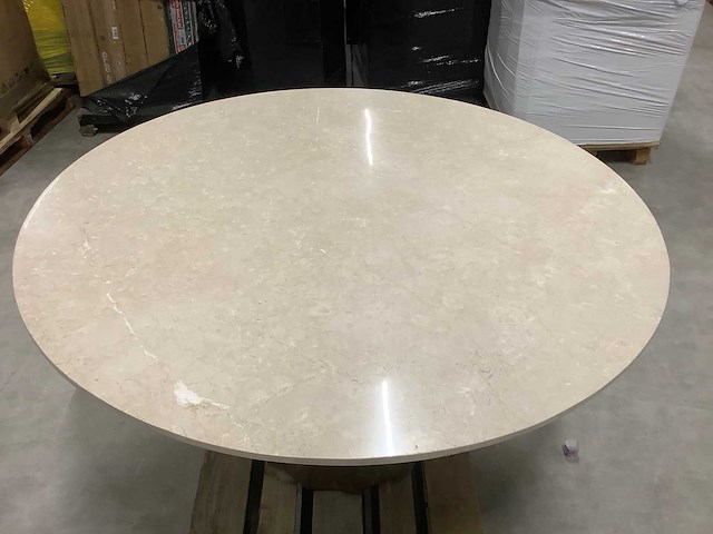 Giga meubel - eettafel rond marmer ø150cm - faiza - afbeelding 4 van  6