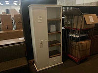 Giga meubel - industriële wit - vitrinekast - afbeelding 1 van  5