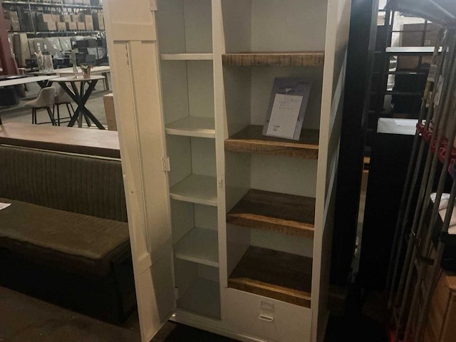 Giga meubel - industriële wit - vitrinekast - afbeelding 5 van  5