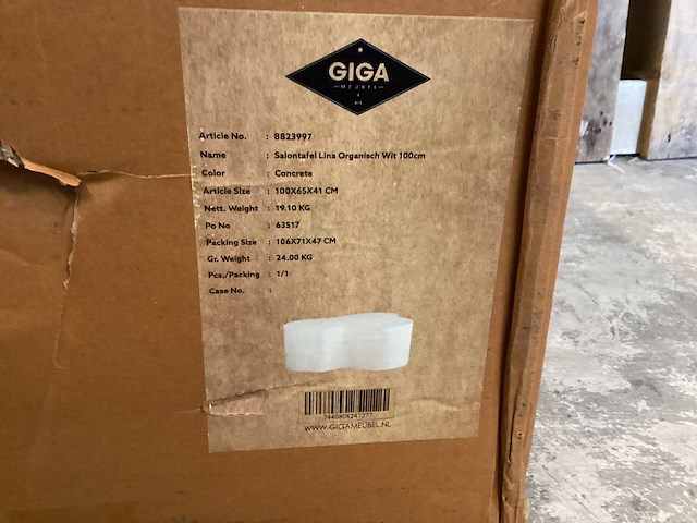 Giga meubel - lina - organisch - salontafel - afbeelding 3 van  3