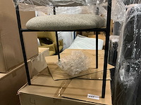 Giga meubel - malene taupe - dining chair (4x) - afbeelding 4 van  5