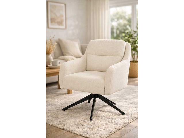Giga meubel - matthias - beige - fauteuil (4x) - afbeelding 2 van  3