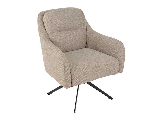 Giga meubel - matthias - taupe - fauteuil - afbeelding 1 van  2