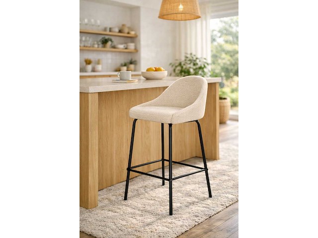 Giga meubel - saar - beige - barkruk (4x) - afbeelding 1 van  1