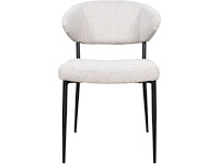 Giga meubel charlotta stof/metaal eetkamerstoel (6x) - afbeelding 2 van  5