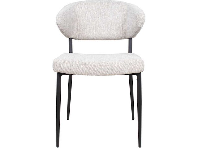 Giga meubel charlotta stof/metaal eetkamerstoel (6x) - afbeelding 2 van  5