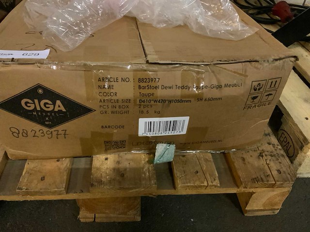 Giga meubel dewi barstoel (4x) - afbeelding 4 van  4