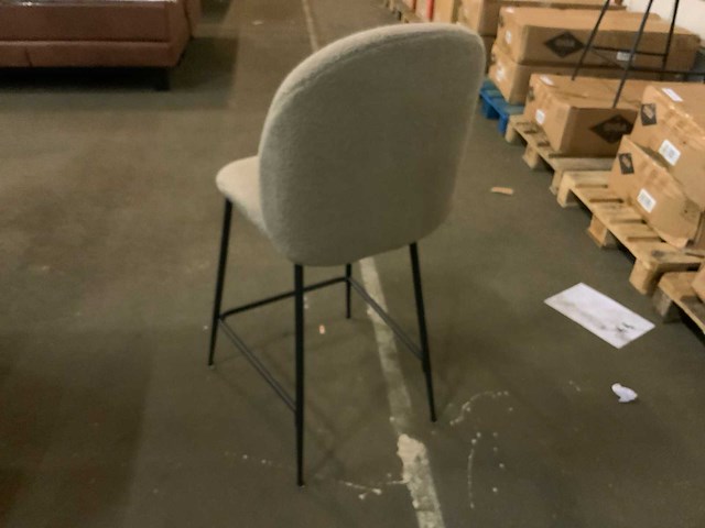 Giga meubel dewi taupe barstoel (2x) - afbeelding 3 van  4