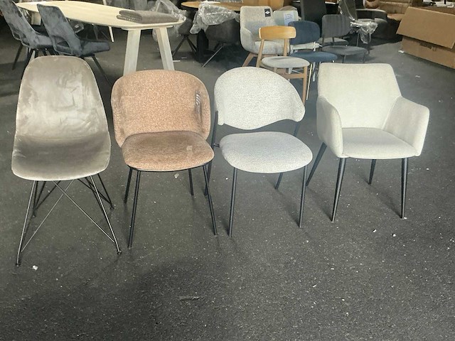 Giga meubel diverse eetkamerstoel (4x) - afbeelding 2 van  7