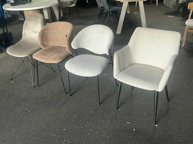 Giga meubel diverse eetkamerstoel (4x) - afbeelding 3 van  7