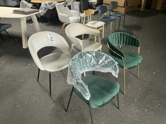 Giga meubel diverse eetkamerstoel (4x) - afbeelding 3 van  7