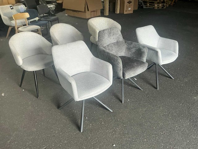 Giga meubel diverse eetkamerstoel (6x) - afbeelding 1 van  9