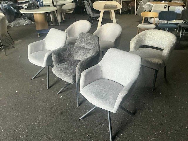 Giga meubel diverse eetkamerstoel (6x) - afbeelding 3 van  9