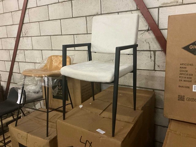 Giga meubel eline 8824007 eetkamerstoel (4x) - afbeelding 1 van  4