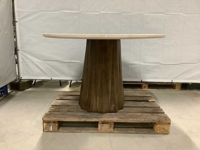 Giga meubel faiza marmere eetkamertafel - afbeelding 4 van  7