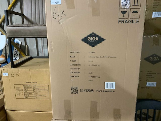 Giga meubel hazel eetkamerstoel (6x) - afbeelding 5 van  6